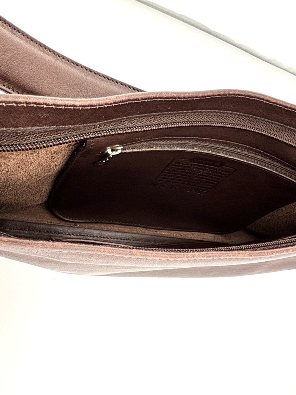 Vintage Coach Legacy Slim Brown Leather Shoulder Bag - Picture 10 of 13